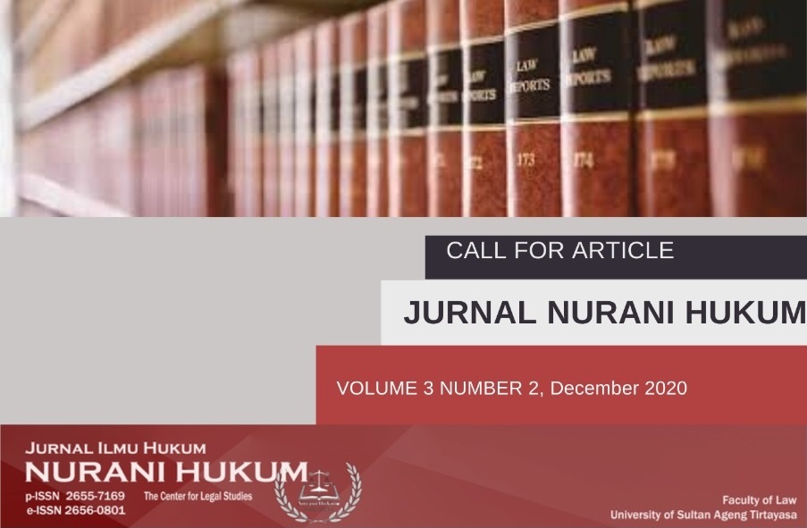 Jurnal Nurani Hukum Call for Article