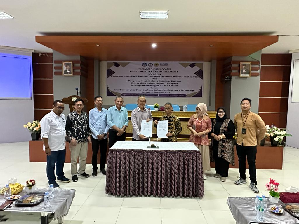 Fakultas Hukum Untirta Adakan Implementation Agreement (IA) dengan Universitas Khairun Ternate