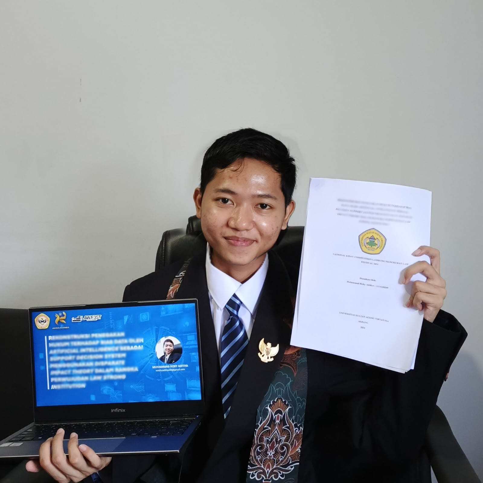 Mahasiswa FH Untirta Berprestasi pada Lomba Essay Nasional