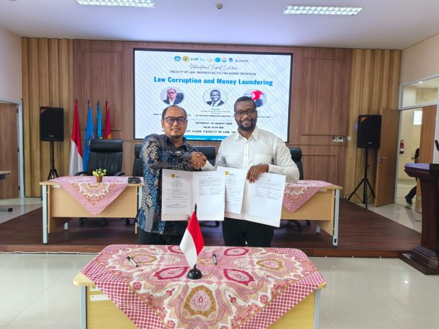 FH Untirta Gelar Kuliah Pakar Internasional Bertajuk “Corruption Law and Money Laundering”